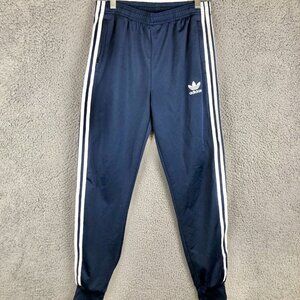 Adidas Originals‎ Track Pants Joggers Boys Youth Large Womens XS Blue Korn